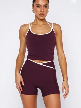 White Fox Power Boost Crop and Defence Bike Short Set